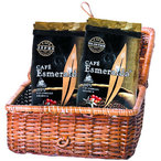 Набор в плетеной корзине-пикник "CAFE Esmeralda"